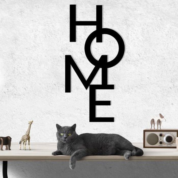 Décoration Murale - Wallity - Accessoire Mural - MDF - Noir - 3mm d'Épaisseur