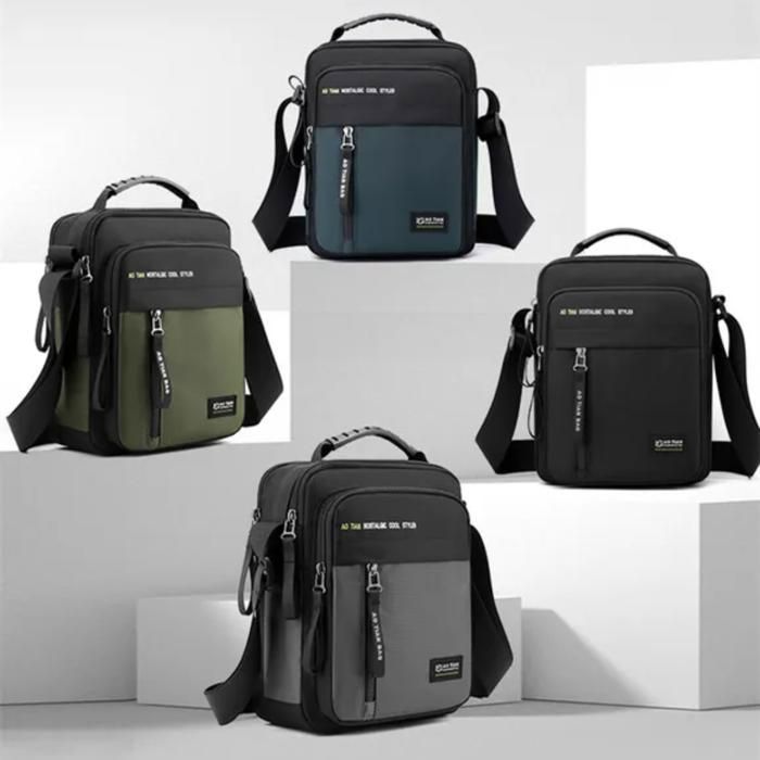 Sac à bandoulière en toile pour homme (Couleur aléatoire)