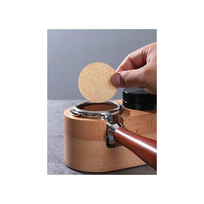 100 Filtres à Café Ronds 51 mm – Papier Naturel Non Blanchi, Jetables et Universels pour Moka Pot et Cafetière Expresso Italienne