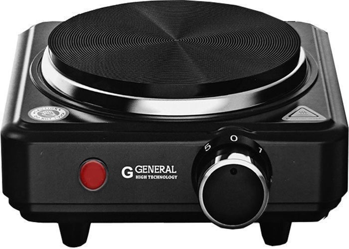 Plaque de cuisson - GENERAL - 1 feu électrique - 500W - Noir - 16x14 cm