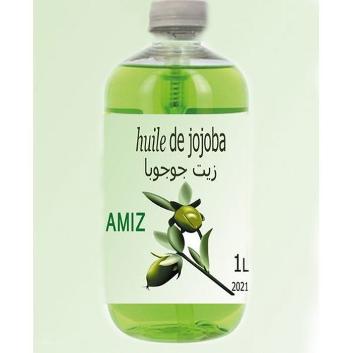 Huile de jojoba - AMIZ - 1L - Hydratant corps - Peaux sèches - Texture huile