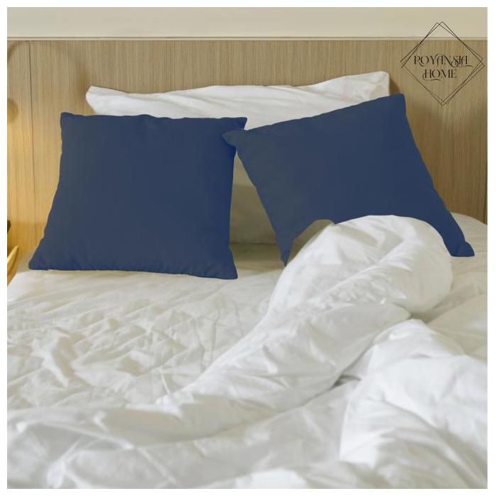 Taie d'oreiller - ROYANSIA HOME - 50x70 cm - Noir - Douce - Résistante - Élégante