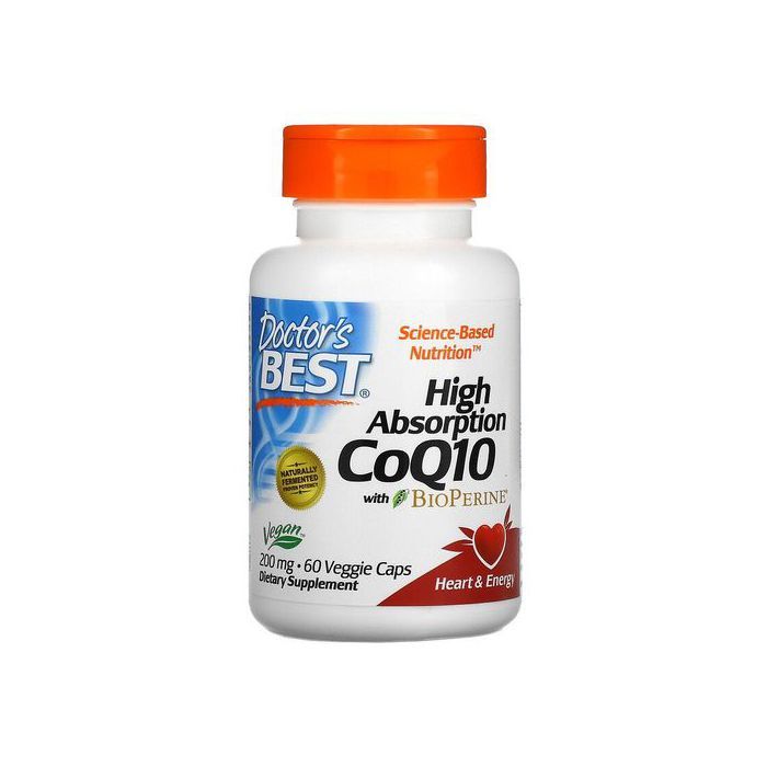 Doctor's BEST CoQ10 à haute absorption avec BioPerine, 200 mg, 60 capsules Made in USA