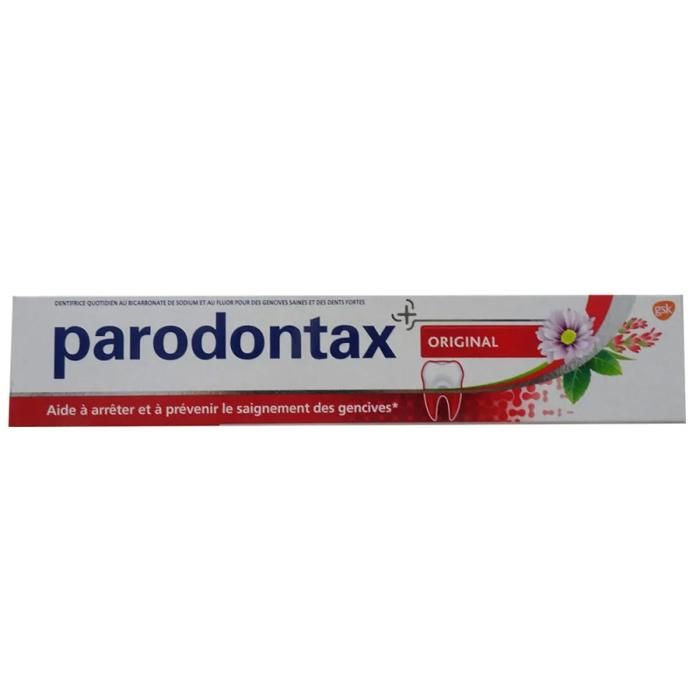Dentifrice - Parodontax - Original - 75 ml - Protection gencives - Fraîcheur durable