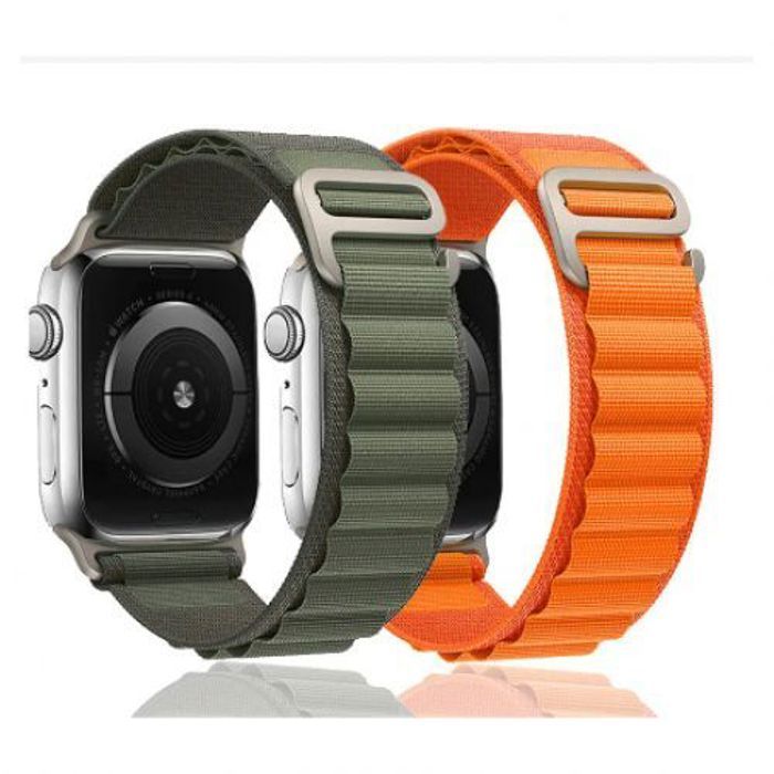 Bracelet de montre - Alpine - Pack 2 - Compatible Apple Watch 42mm 44mm 45mm 49mm - Nylon - Mixte