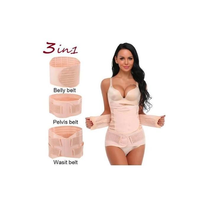 Ceinture de soutien de récupération post-partum 3IN1, Ceinture après accouchement, Gaine Post-partum