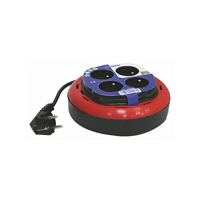 Multiprise rallonge ENROULEUR DOMESTIQUE 4 PRISES 2P+T 5M