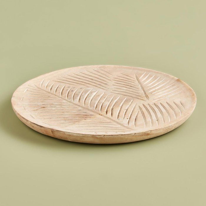 Assiette décorative Linda naturel (30x30x2,5 cm)