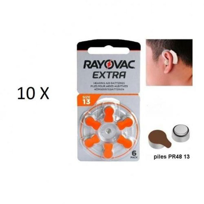 Rayovac Pack 60 piles aides Aid auditifs type 13