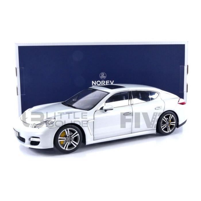 Voiture Miniature de Collection - NOREV - PORSCHE Panamera Turbo - 2009 - Argentée - 1/18