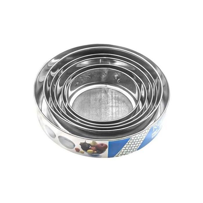 Lot de 6 Passoires Rondes en Acier Inoxydable - Tamis à Farine, 6 Pcs