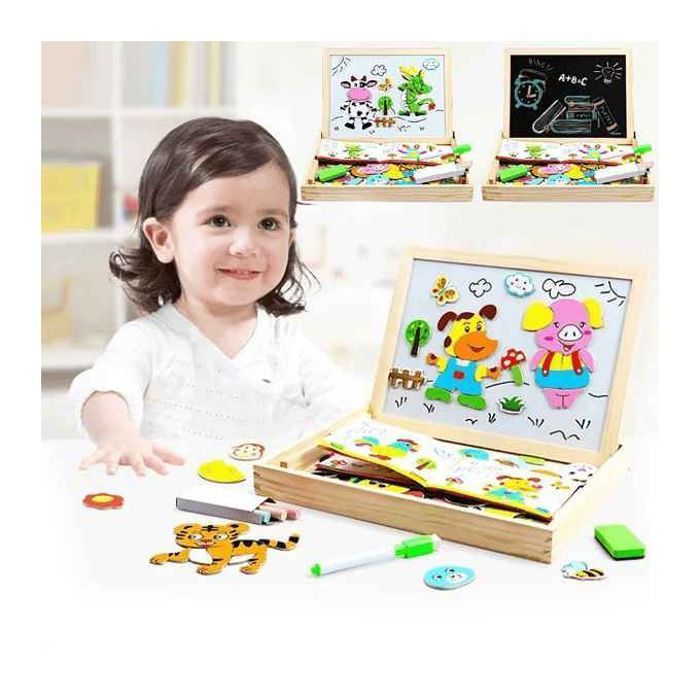 Tableau Double Face - Jouet Educatif pour Enfant - Fille & Garçon