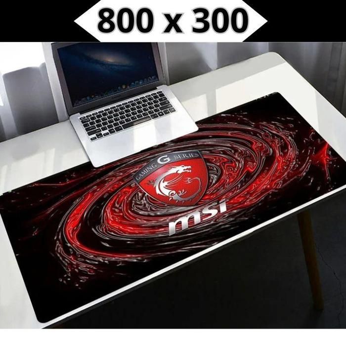 Tapis  Gamer pour les jeux sur notebook, MSI 800 x 300  Mouse pad XXXL