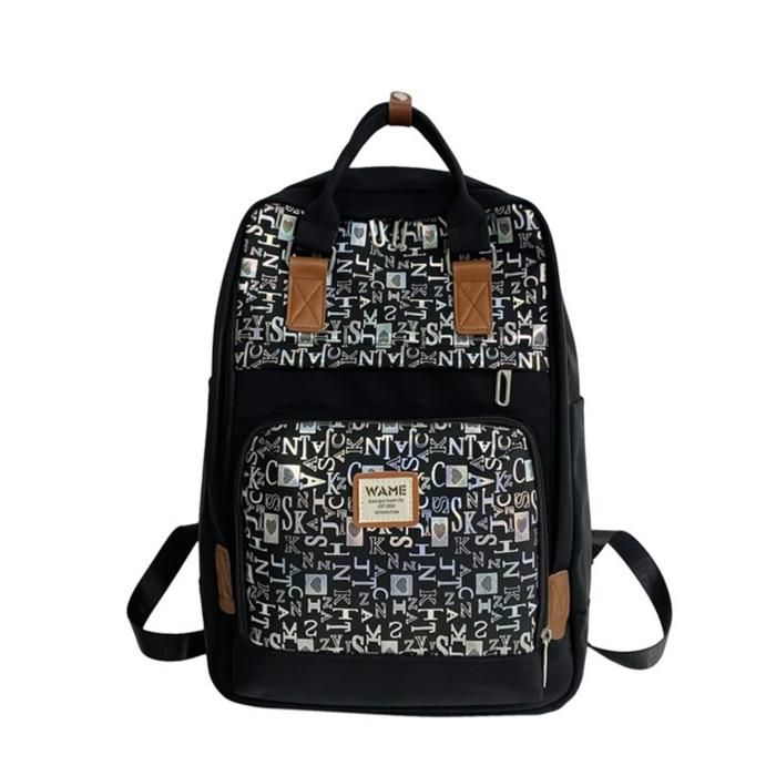 Sac à dos - Mode - Noir - Grand compartiment - Poche avant - Confortable et durable