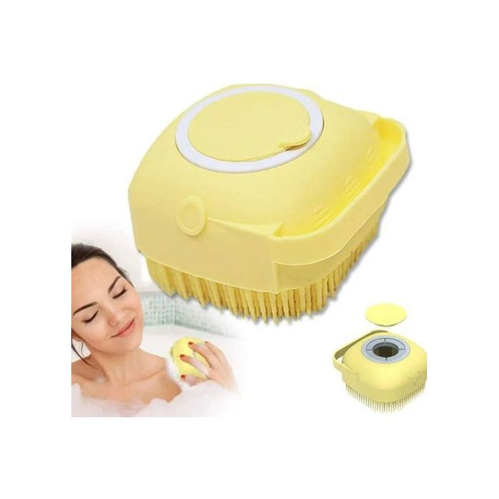 Gant de Massage de bain en Silicone pour corps et cheveux, Luffa et brosse souple