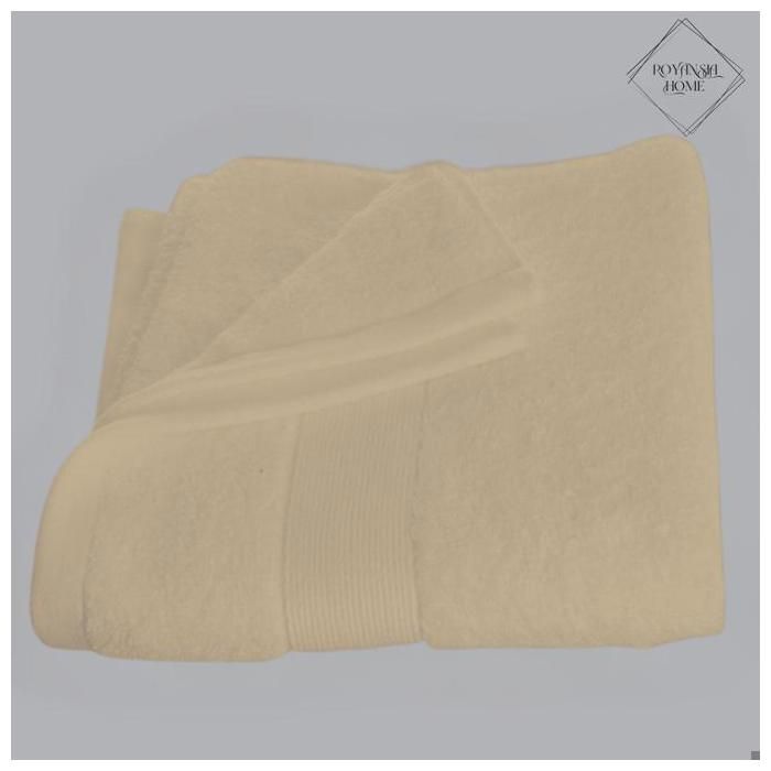 Serviette - ROYANSIA HOME - 50x90 cm - Douce - Absorbante - Beige