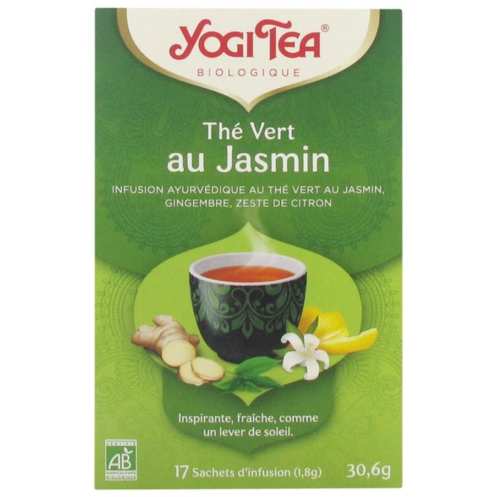 Yogi Tea Thé Vert au Jasmin Bio 17 Sachets de 1,8 g