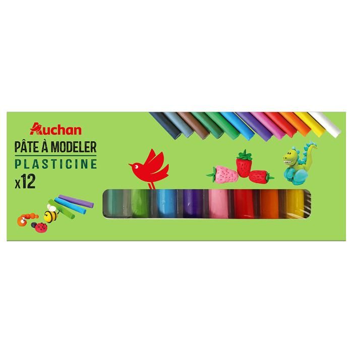 AUCHAN 12PCS PLASTICINE STICK