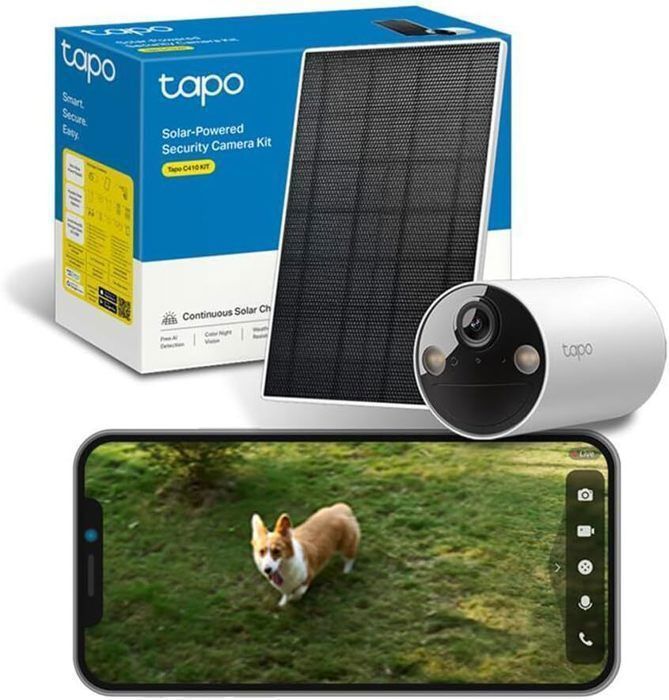 Caméra de surveillance - Tapo - C410 KIT - 2K(3MP) - Autonomie solaire - IP65 étanche
