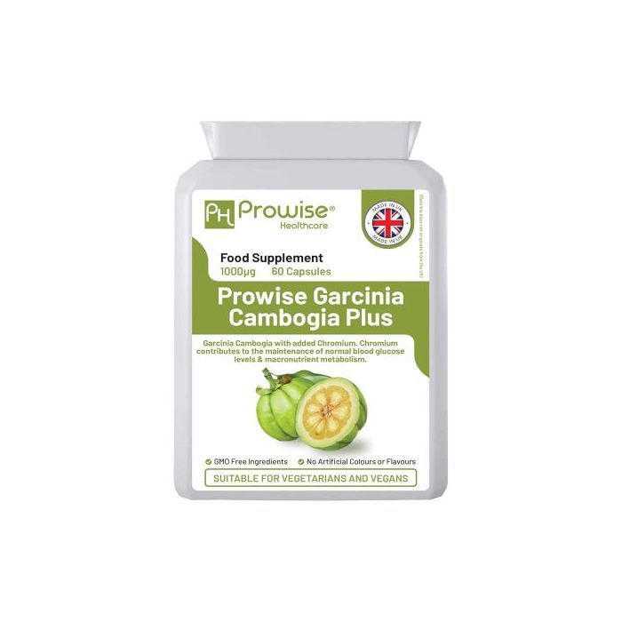 Prowise Healthcare  Garcinia Combogia 500mg - Convient aux végétariens et végétaliens, 60 gélules - Made in UK