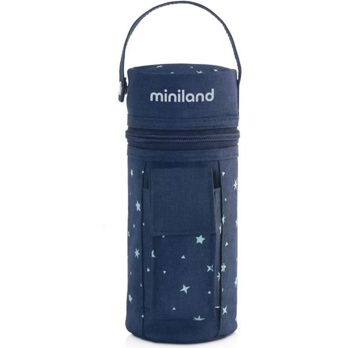 MINILAND - Chauffe-biberon et petits pots très pratique pour la voiture, Warmytravel denim