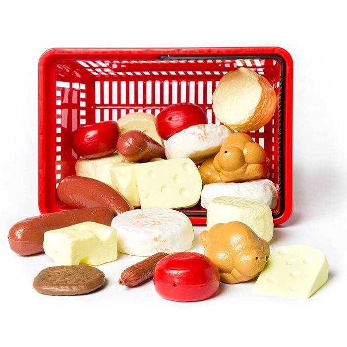LAP - Panier à Viande et Fromage 27 Pièces - jeux enfants, sens, psychomotricité, eveil - Dès 2 ans