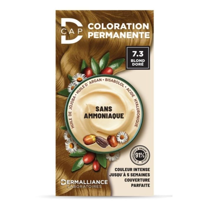 Teinture capillaire - D-CAP - N°7.3 - Blond Doré - Couverture cheveux blancs - 150 ml