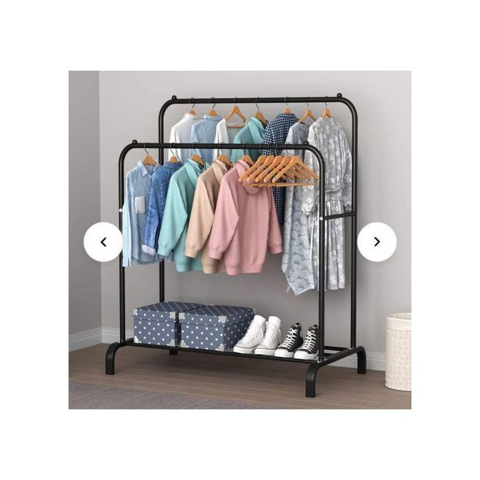 Porte-manteau et vêtements mobile double, Rangement des Boîtes mobile