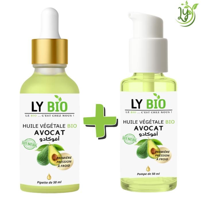 LYBIO PACK HUILE AVOCAT 50ML - PIPETTE + HUILE AVOCAT 50ML - POMPE
