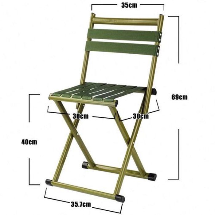 Tabouret pliant Tabouret de pèche chaise d'extérieur Tabouret solide Super New