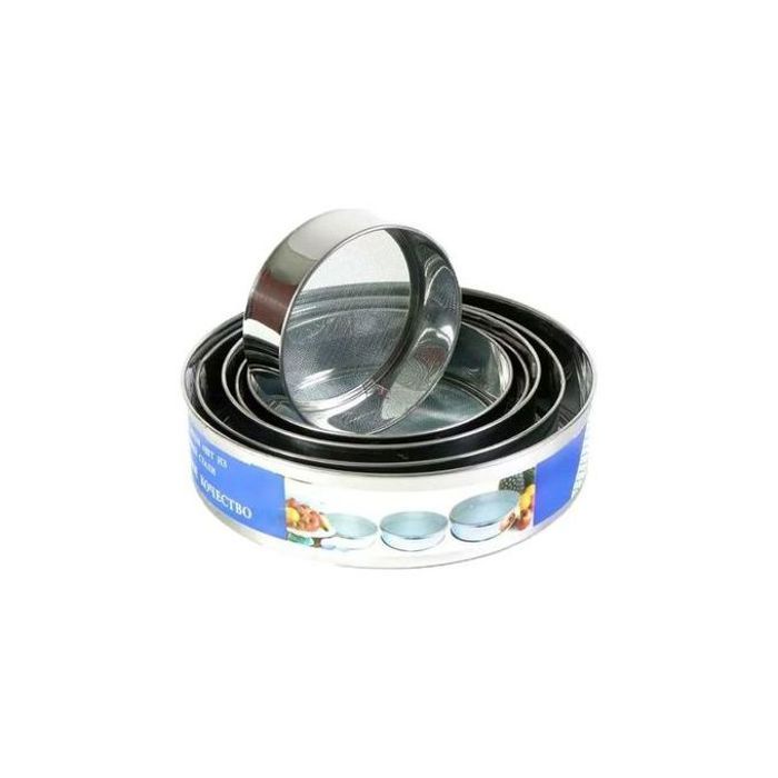 Tamis de Farine Rondes en Acier Inoxydable - Ensemble de 6 PCS, Flour Sifter