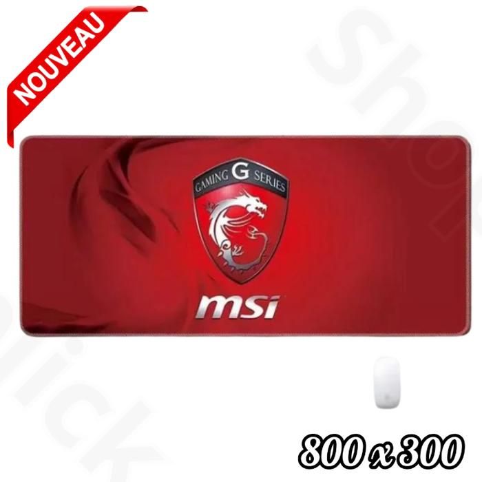 Tapis  Gamer pour les jeux sur notebook, 800 x 300 MSI Mouse pad XXXL