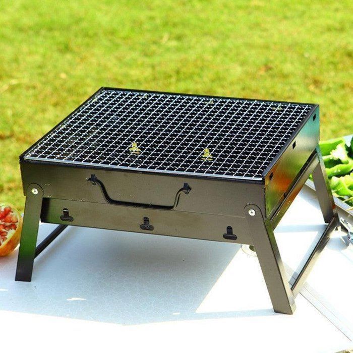 Barbecue pliable - Portable - Charbon - Design contemporain - Facile à transporter
