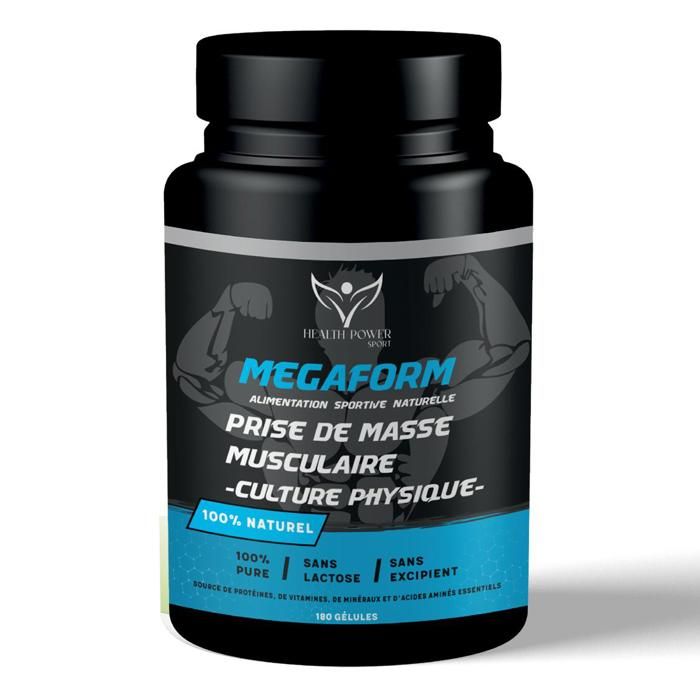 Megaform - Prise De Masse Musculaire - 180 Gelules