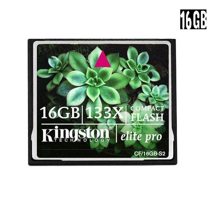 Kingston Carte memoire 16GB Compact Flash Elite Pro 133X 16 Go compatible Caméscopes