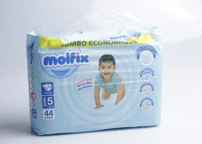 MOLFIX Couche bebe Taille 5 Junior 11 à 18 Kg 44 couches