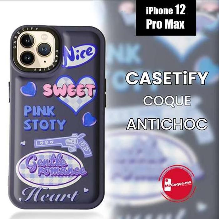 Coque - MARQUE - iPhone 13PRO MAX - Bleu Titanium - Protection maximale - Design élégant