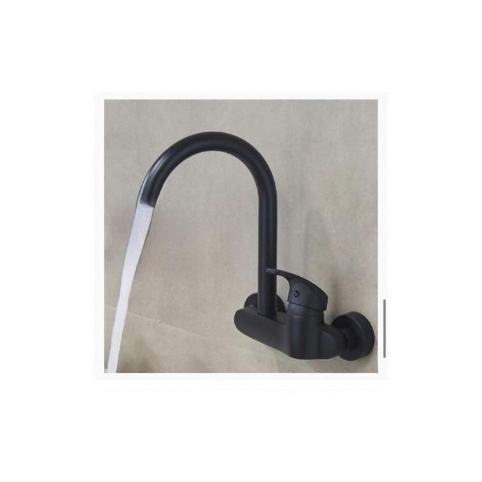 Faucet Robinet mitigeur cuisine mural noir;robinet cuisine