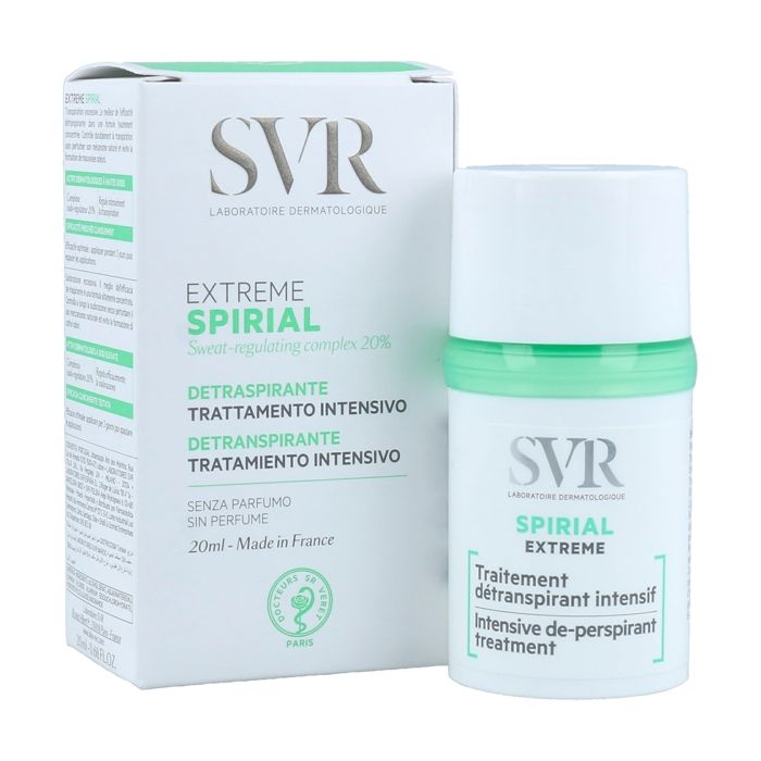 Déodorant roll-on détranspirant - SVR - Spirial Extrême - 20ml - Hypoallergénique - Peau sensible