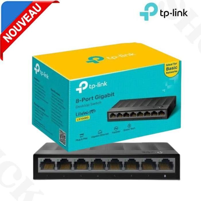 Switch de bureau 8 ports Gigabit - 10/100/1000 Mbps LS1008G