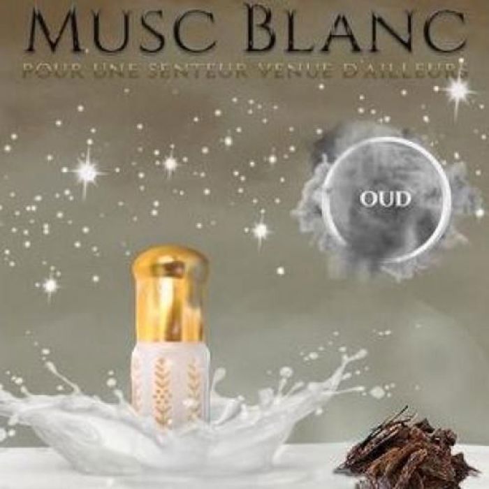 Musc - Musc tahara - Musc blanc - 6 ml - Nettoyer - Parfumer - Blanchir