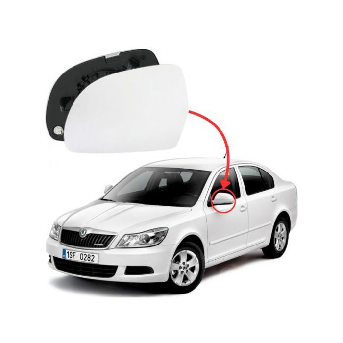 Verre Retroviseur Gauche Skoda Octavia II