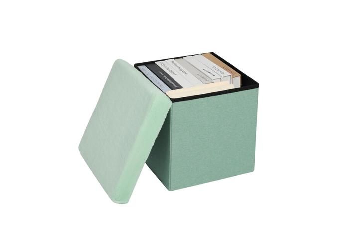 Boîte de rangement pliable vert 38x38x38 MH-01