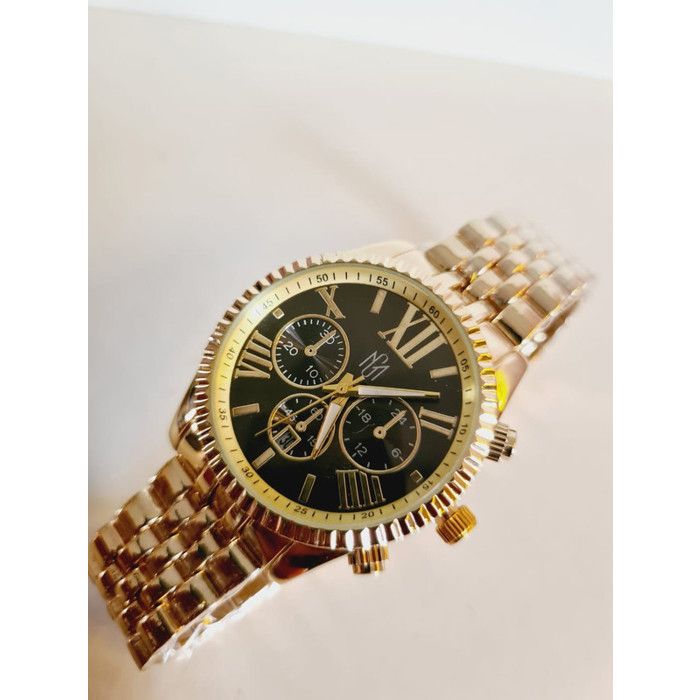 Montre Femme - GENERIC - MD9669 - Doré - Cadran Noir - Quartz Analogique