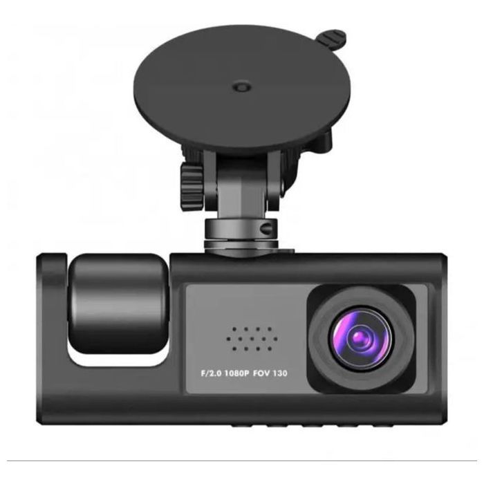 Caméra de tableau de bord avant et intérieur Super HD 1296P, capteur G, vision nocturne HD, grand angle, DVR de voiture