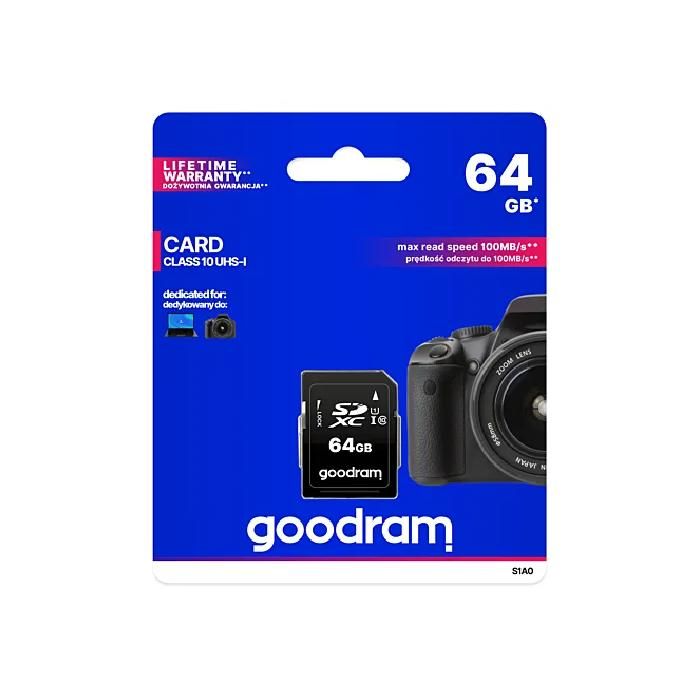 Carte mémoire - GOODRAM - Microcard - 64 Go - UHS-I - 100 Mo/s