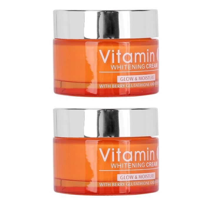 Crème Hydratante - VC - 50ml - Anti-ridules - Éclaircissante - Tous types de peau