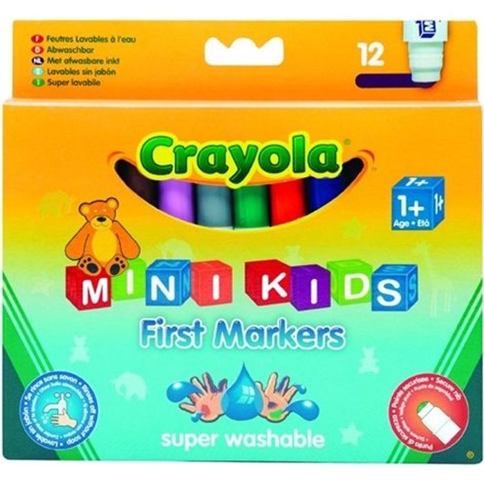 Köp Crayola, Uppsättning av markörer, Mini kids Mina första markörer 12  st