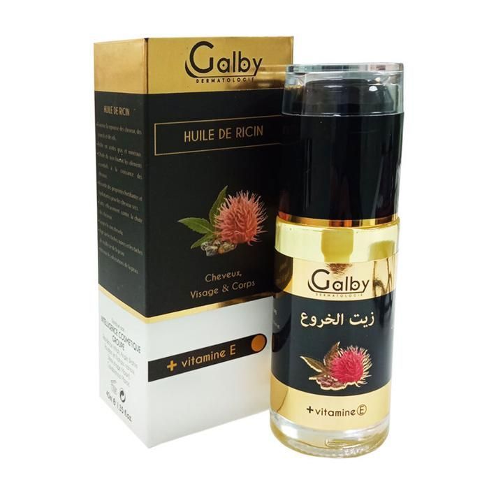 GALBY HUILE DE RICIN + VITAMINE E-40ml