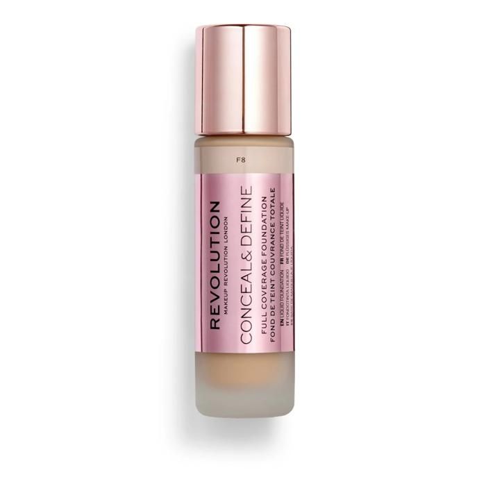 Fond de teint - REVOLUTION BEAUTY - Conceal & Define F8 - 50 nuances - Fini semi-mat - Longue tenue